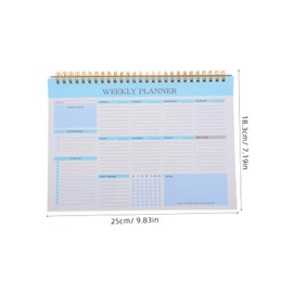 OSALADI Weekly Planner Notebook Spiral Binding Undated Pages for Flexible Planning for Office and Home Use Task Categorization Prioritization Efficient Life Management Journal