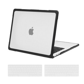 MOSISO Compatible con MacBook Pro 13 M2 2024-2016 A2338 M1 A2251 A2289 A2159 A1989 A1708 A1706,TPU Suave Parachoques Anti-Arañazos Carcasa Rígida&1 Español ñ/1 US Cubierta de Teclado, Claro Cristal