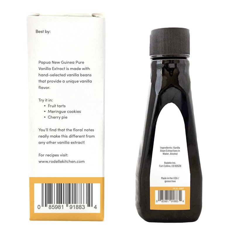 Rodelle Papua New Guinea Single Origin Pure Vanilla Extract 2oz