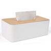 UHETLET Cosmetic Tissues Box Wooden Tissue Box with Lid Made