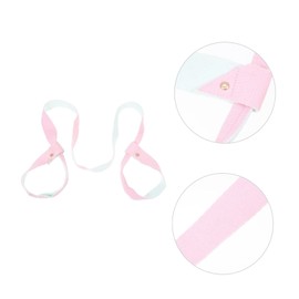 BESPORTBLE Yoga Mat Strap Jump Rope Mat Gym Poster Exercise Non Yoga Mat Yoga with Adriene Mats Fitness Adjustable Stretch Band Yoga Food Comfortable Yoga Straps Pure Cotton Pink