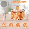 Tioncy 2 Pcs Clear Glass Pots for Cooking on Stove