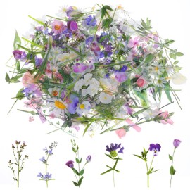 120 Pcs Transparent Flower Stickers for Scrapbooking PET Nature Plant Floral Stickers Vintage Craft Sticker Colorful Small Flower Sticker for Journaling Scrapbooking Clear Floral Decals