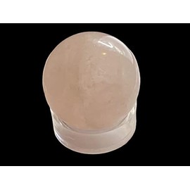 Rose Quartz Sphere with Stand - Crystal Ball - Approximately 35mm Diameter - Healing, Reiki, Rituals, Love, Reconciliation, Soulmates. Twin Flame