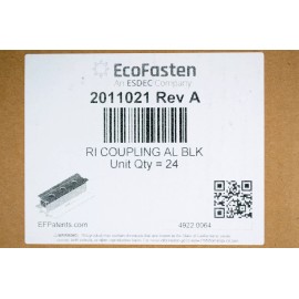 Ecofasten New Box of 24 EcoFasten 2011021 Rev A RI Rock-IT Coupling V3 AL BLK  SOLAR Panel