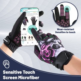 RIGWARL Summer Motorcycle Gloves for Men and Women Thin, Cycling Gloves Touchscreen