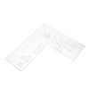 Operitacx Shirt Alignment Ruler Tool for Precise Placement Scale for