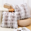 Madizz Pack of 2 Thick Plush Wool Throw Pillow Covers