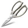 Kitchen Scissors Silver Non-Slip Handles Poultry Scissors Stainless Steel Comfortable