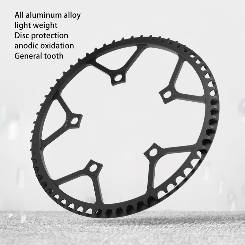 58T Bike Chainring All Aluminum Alloy Low Density Sturdy Anodized