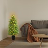 SEVENLOVE 96" Artificial Cedar Topiary Tree One Set, 8FT SEVENLOVE