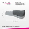 Voxom Plain Kraton/Gel GR7 Grey Grips – Black, 135 mm