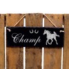 Slate Stable Sign Engraved Arabian Horse Name Box Sign 22