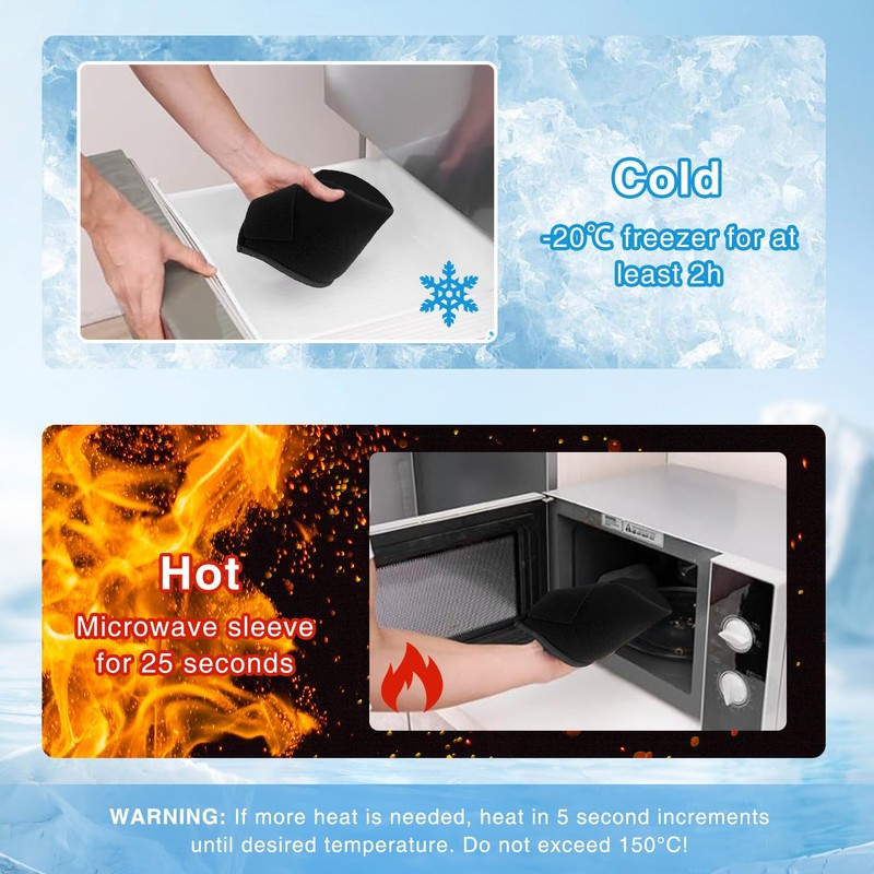 atnayo Ankle Ice Pack Wrap Foot Support, Strap Ice Brace