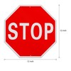 Stop Sign Stop Sign, 30 x 30 cm, Reflective Traffic