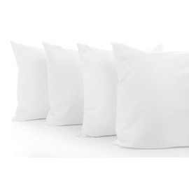 Comfort Beddings King Pillow Cases Set of 4 White 100% Organic Cotton 600 Thread Count Premium White Cotton Pillowcases, King Pillowcase Pillow Covers, 20 x 36 inch