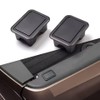 2Piece Black Stake Pocket Covers Rear Truck Pickup Bed Rail