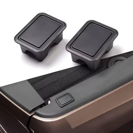 2Piece Black Stake Pocket Covers Rear Truck Pickup Bed Rail Stake Pocket Plugs Hole Caps for Dodge Ram 1500 2500 2019-2025