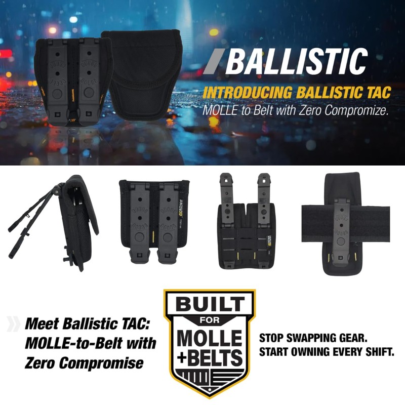Hero’s Pride Ballistic Tac MOLLE Expandable Baton Holder – Open