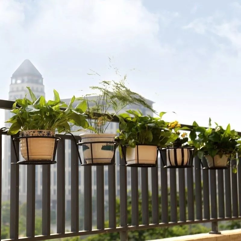 Ycchke Maceta De Barandilla Colgante Maceta