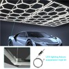 12 Sets Hexagon Garage Light Suspension Cables Kit Steel Hanging