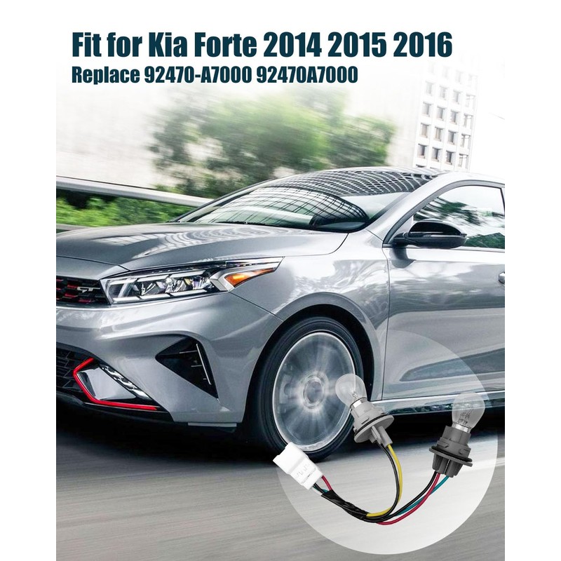 TIKSCIENCE Tail Light Socket Wire Harness Fit for Kia Forte