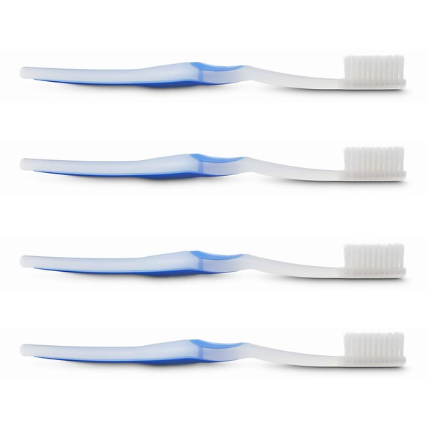 cepillo para polvo de dientes Welbrush, Azul, 4 paquetes