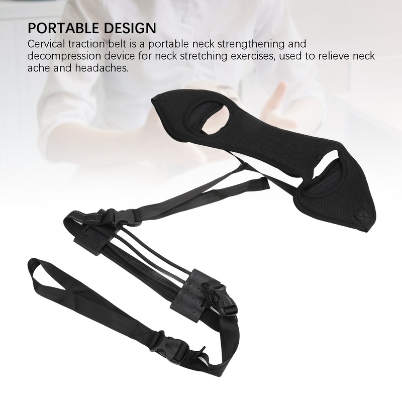 Neck Stretcher Strap Portable Neck Cervical Traction Device Shoulder Relax