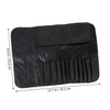 Gatuida Portable Makeup Brush Rolling Case with Elastic Pockets Travel