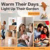HUYIENO Solar Garden Statue Outdoor Decor Ornament Waterproof Solar Powered
