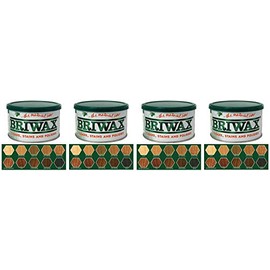 Briwax Original Furniture Wax 16 Oz - Dark Brown (Four Pack)