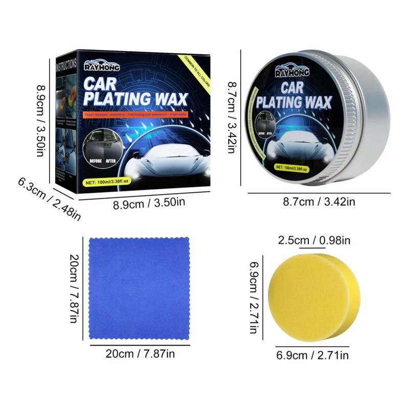 Set De Encerado De Cristal Para Coche, Cera Para Revestimien