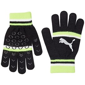 PUMA 041798 Fitness Training Gloves, Cat Logo, Magic Gloves, 23 Autumn Winter Colors Puma Black/Fiji Light (05)