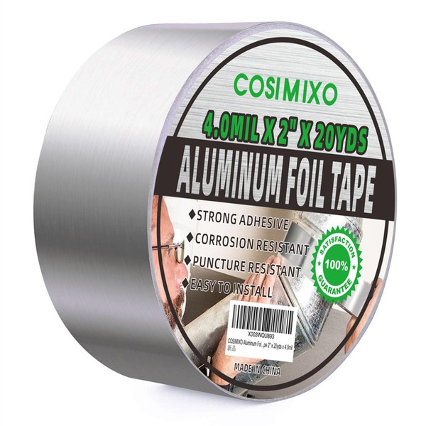 Silver Aluminum Foil Duct Tape Heavy Duty,High Temperature Sealing and
