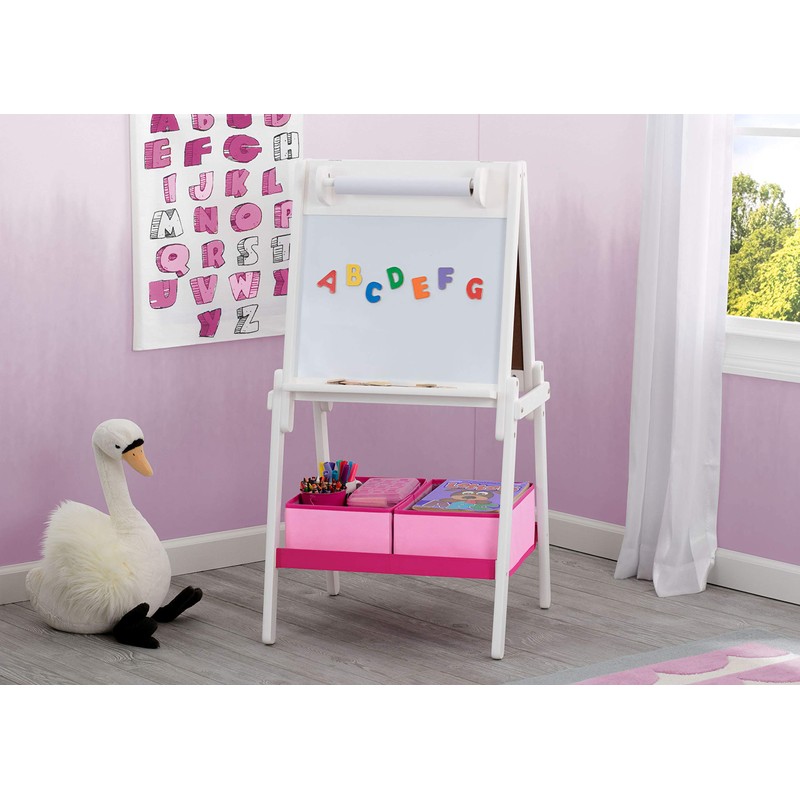 Delta Children MySize Kids Double-Sided Storage Easel -Ideal for Arts