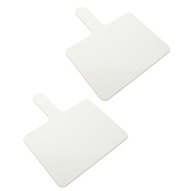 TEHAUX 2pcs Handheld Writing Boards Double-Sided Erasable Whiteboard Large Mini for Classroom Games Icebreakers Voting