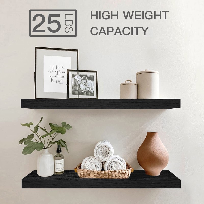 QEEIG Bathroom Shelves 24 inches Long Wall Shelf 24 x