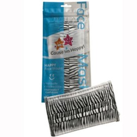 Cause Im Happy Face Mask - Cause Im Happy Face Mask Zebra 10 Pack