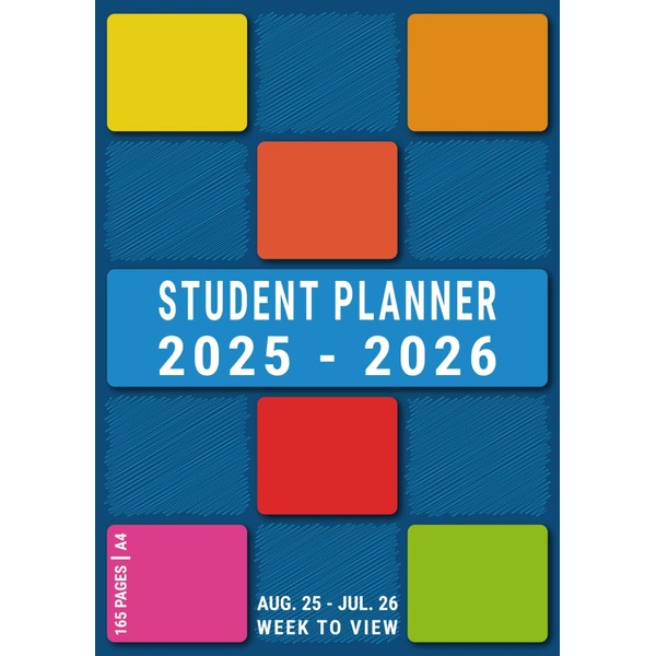 Student Planner 2025-2026: A4 Secondary School Homework Diary UK with