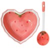 Ciieeo Dinnerware 1 Set Heart-Shaped Strawberry Bowls Candy Bowl Dessert