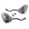 Anzene Custom Skull Skeleton Hand Claw Side Mirrors Rearview 10mm