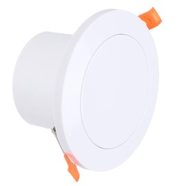 PATIKIL 3 Inch Round Air Vent Spring Loaded, ABS Adjustable Soffit Exhaust Vent Cover with Built-in Screen Mesh for Home Living Room Kitchen Office Ventilation, White