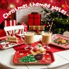 3Pcs 13x10 Inch Christmas Serving Trays Set Xmas Platters Dishes
