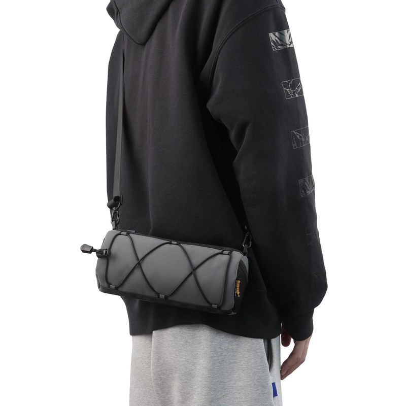 Rhinowalk Bike Handlebar Bag, Bicycle Front Bag Fram Storage Roll