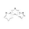 GOOD STUFF Set of 3 Steel Star Shaped Cookie Cutters