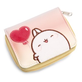 NICI MOLANG Wallet 12 x 9.5 cm White - Wallet Purse Coin Bag with Zip Bag for Girls and Teenagers, Fans Gift