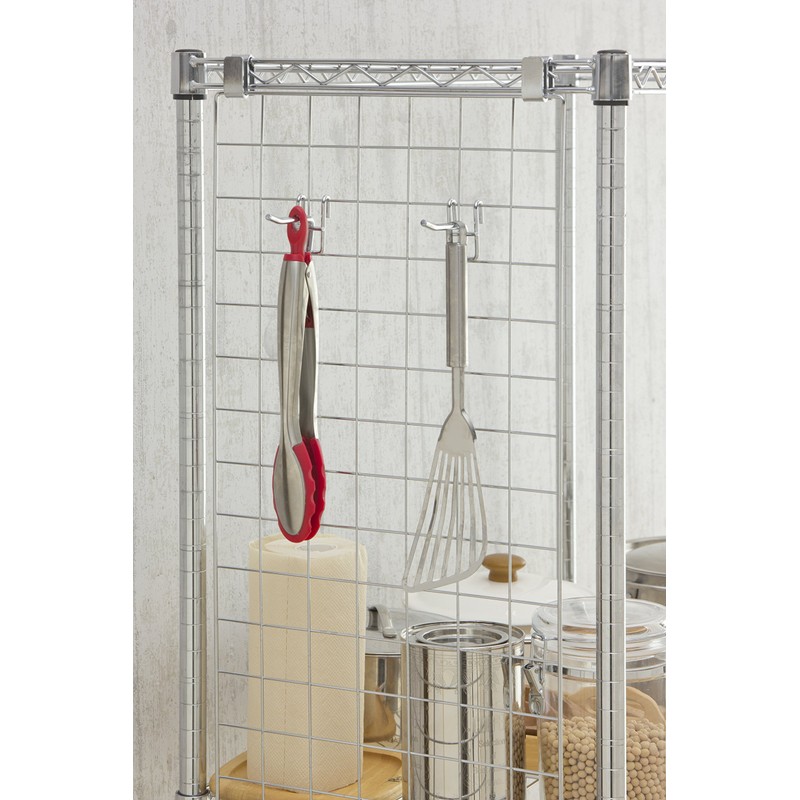 Iris Ohyama Metal Rack Series Metal Rack Hooks, Single Type,