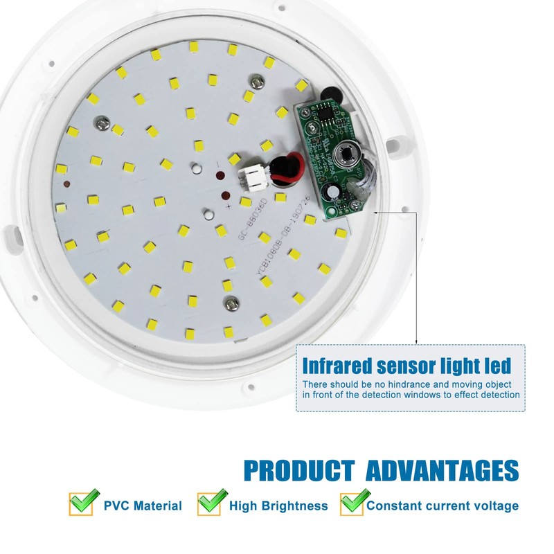 EXTRASTAR LED Ceiling Light, 12W LED Ceiling Lamp with Infrared