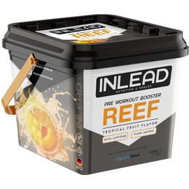 INLEAD - REEF - Ultimate Pre-Workout Booster | Maximum Energy & Focus | Strong Effect | High Quality Formula - 30 Servings - 440g (Tropical Fruit - Tropical Fruits)