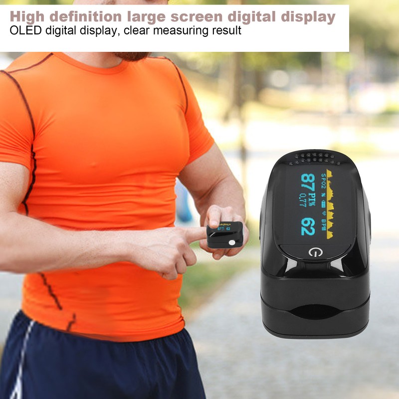 Infrared Measurement OLED Fingertip Pulse Oximeter Blood Oxygen Saturation Monitor